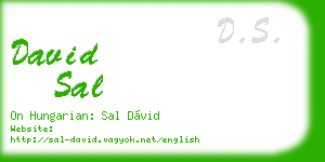 david sal business card